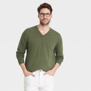Men's Regular Fit V-Neck Pullover Sweater - Goodfellow & Co™